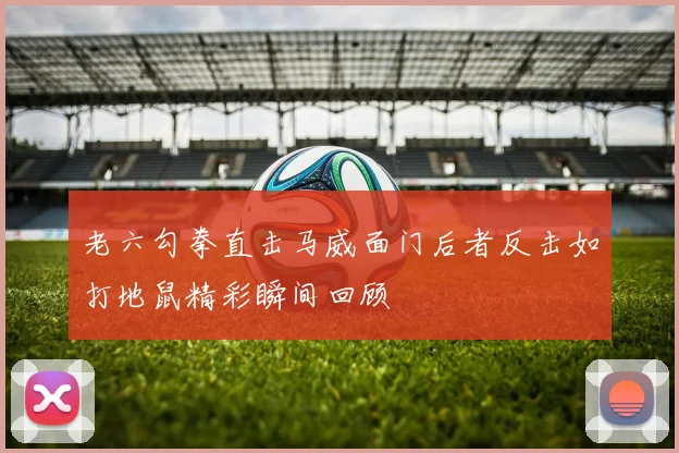 老六勾拳直击马威面门后者反击如打地鼠精彩瞬间回顾